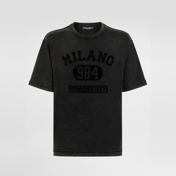 ✨돌체앤가바나 남성 라운드 반팔 티셔츠 - Dolce&Gabbana Mens Round Tshirt - doc13960x