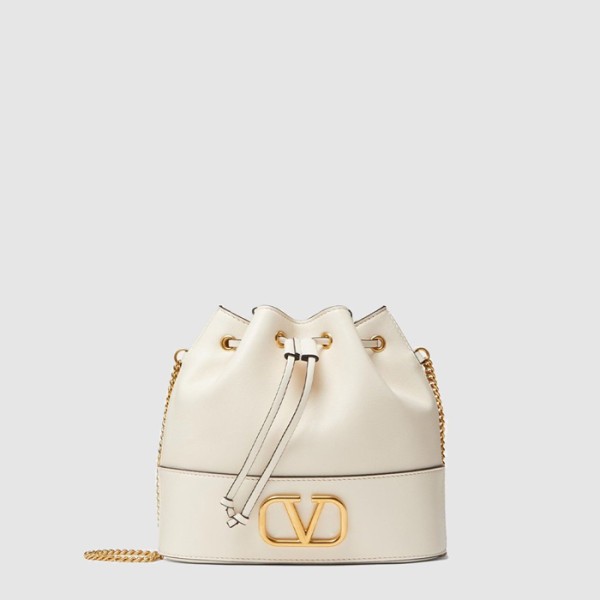 ✨발렌티노 여성 브이로고 체인 미니 버킷백 - Valentino Womens V-Logo Chain Mini Bucket Bag - vab14861x