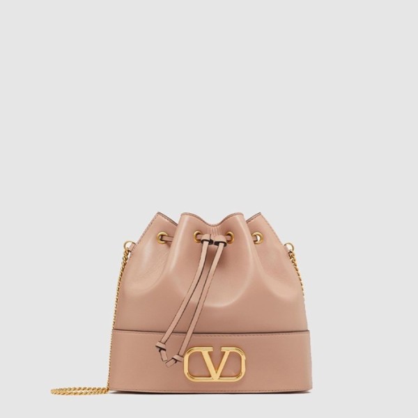 ✨발렌티노 여성 브이로고 체인 미니 버킷백 - Valentino Womens V-Logo Chain Mini Bucket Bag - vab14862x