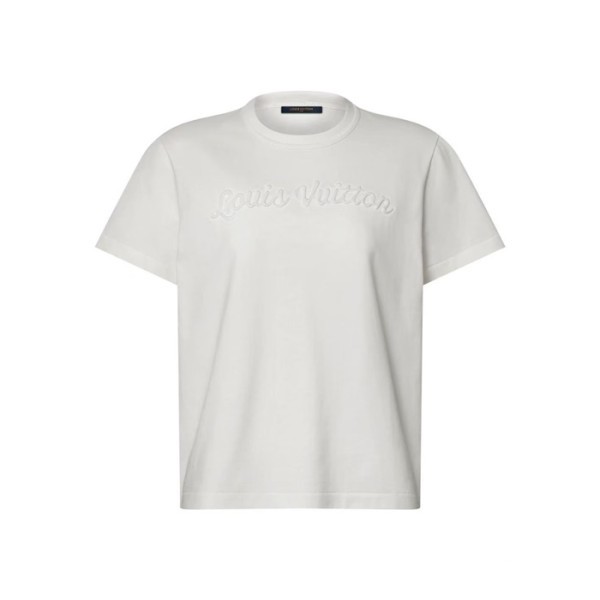 ✨루이비통 여성 시그니처 자수 티셔츠 - Louis vuitton Womens Signature Embroidery TShirt - lvc14170x