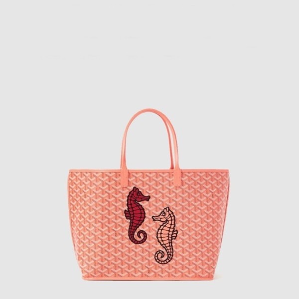 ✨고야드 남/녀 블루 앙주 PM 해마 엠브로더이드 - Goyard Unisex Anjou Bag PM - gob15107x